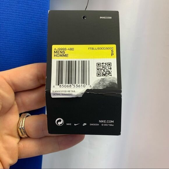 Nike ROYAL BLUE T-SHIRT NIKE DRI-FIT ACADEMY TOP SZ S - Picture 7 of 15